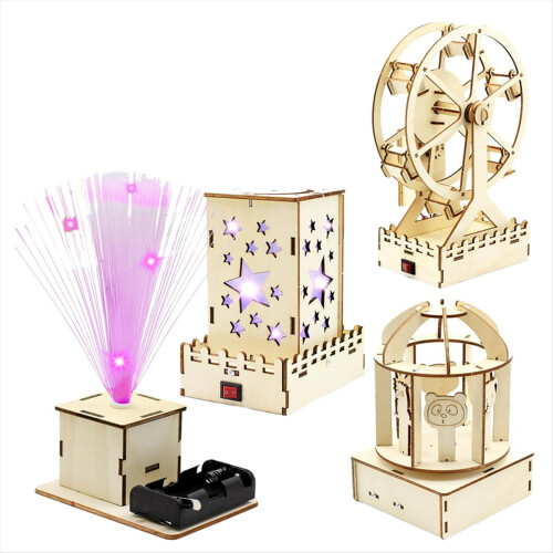 Wooden Building Toys, Activities Projects 3D Puzzl