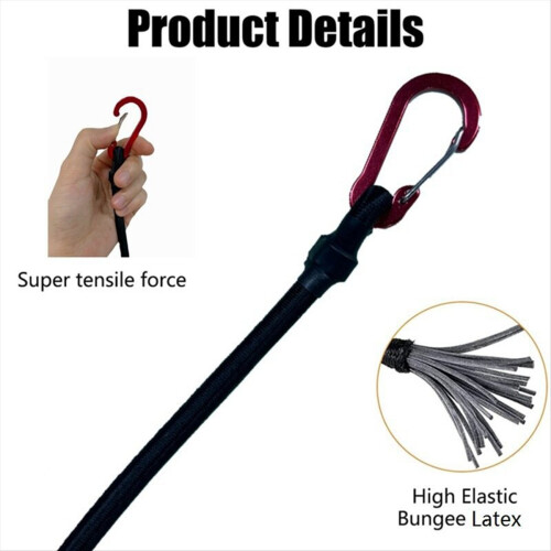 Elastic Rope Carabiner for Kayaking, Cycling, Lugg 2
