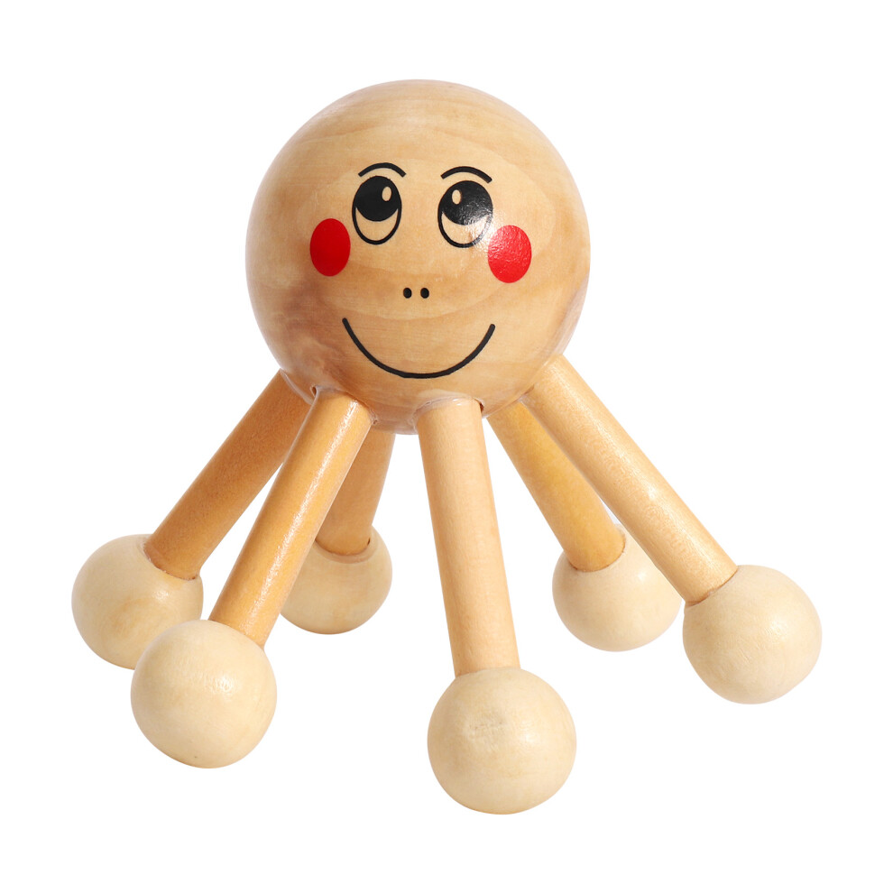Home Office 6 Points Tension Relief Wood  Scalp Massage Equipment