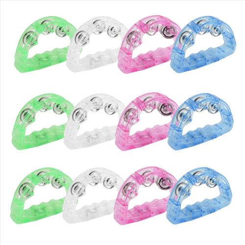 12 Pieces Light Up LED Tambourine, Musical Flashin 2