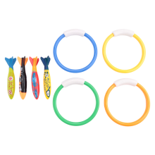 8 Pcs Underwater Swimming Pool Diving Rings, Throw