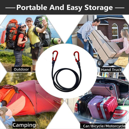 Elastic Rope Carabiner for Kayaking, Cycling, Lugg 1