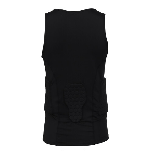 Men's Rib Protector Padded Vest Compression Shirt 2