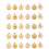 30Pcs Christmas Tree Decor High Qulity White Gold 5