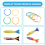8 Pcs Underwater Swimming Pool Diving Rings, Throw 9