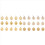 30Pcs Christmas Tree Decor High Qulity White Gold 4
