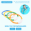 8 Pcs Underwater Swimming Pool Diving Rings, Throw 8