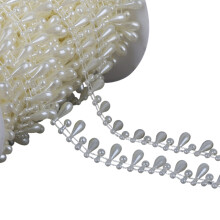 Imitatieparels kralen ketting voor-Waterdruppel type Beige