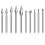 10 Pieces Wood Carving Bits Engraving Drill Access 1