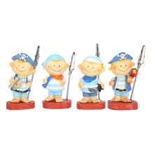 Creative Design Resin Nautical Figurine Set Multi Functional Use Hand Painted Patterns Exquisite Workmanship Floating Toy For Home Or Office