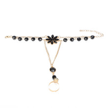 Charm Bracelet For Women, Adjustable Hand Chain With Flower Shape Design, Elegant Finger Bracelet Fashion Jewelry For Daily Wear And Special Occasions