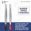 2 Pcs Rubber Tipped Tweezers Soft PVC Coated Flat 4