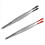 2 Pcs Rubber Tipped Tweezers Soft PVC Coated Flat 3