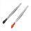2 Pcs Rubber Tipped Tweezers Soft PVC Coated Flat 2