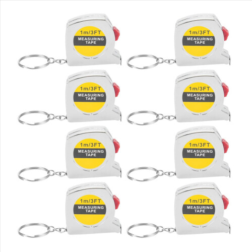 50 Pcs Keychain Tape Measure Functional Pocket Sma 1