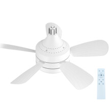 Ceiling Fans With Lights And Remote Control 35W ScrewIn Dimmable Modern Fan Lamp For Bedroom Kitchen 3Speeds Timing