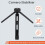 Mini Tripod Aluminum Alloy Desktop Stand with 1/4 6