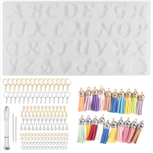 Reverse Letter Resin Mold Kit, Silicone for DIY, a