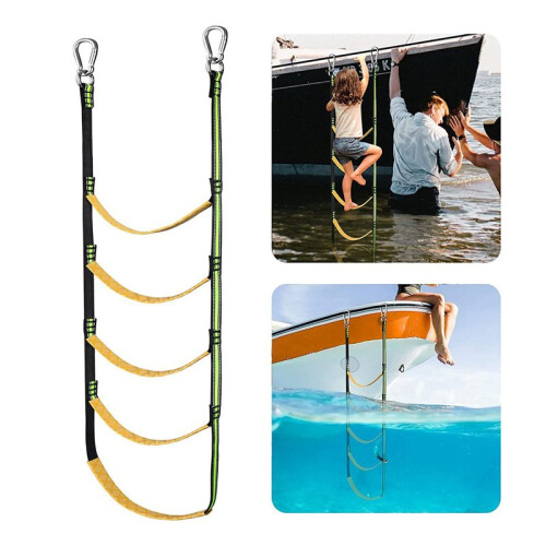 5 Step Boat Rope Ladder,Boat Ladder Extension,Assi 2