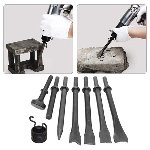 8Pc Air Chisel Head Set Pneumatic Hammer Punch Chi 2
