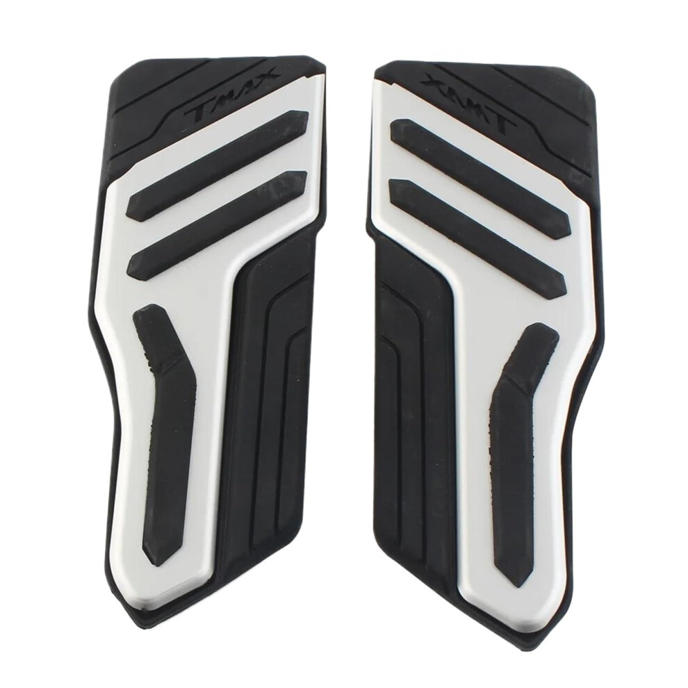 Motorbike Footrest Pair For Yamaha Tmax 560 Foot Pedals Pegs Footboard Bracket Silver 9199774198509