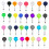 50 Pcs Retractable Badge Reel Clips Holder Mixed S 1