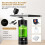 Airbrush Kit Rechargeable Cordless Compressor,30PS 8
