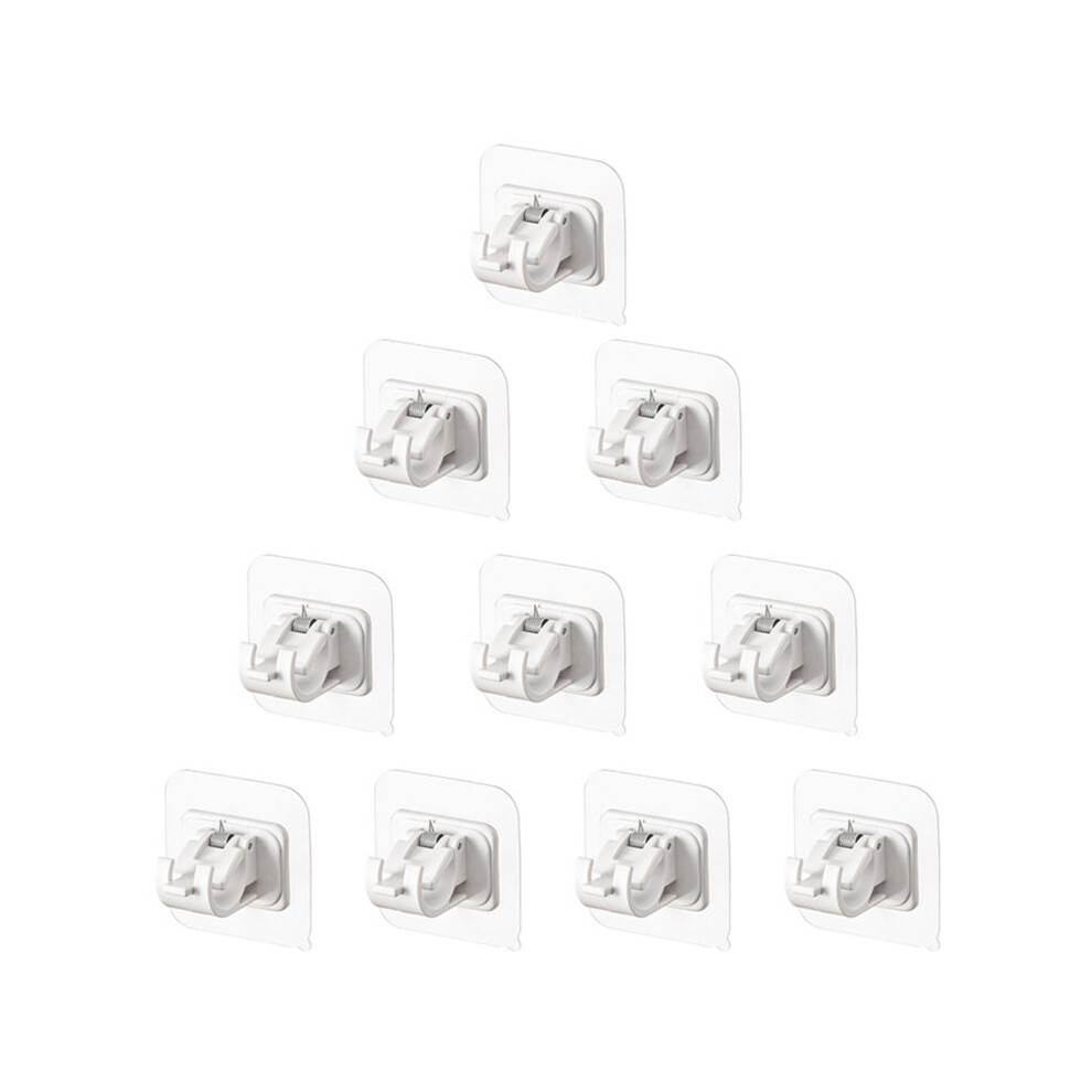 10Pcs Hooks For Curtain Rod Without Nails Brackets 4852351710178