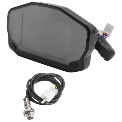 Motorcycle LED Speedometer LCD Digital Odometer Fu 2