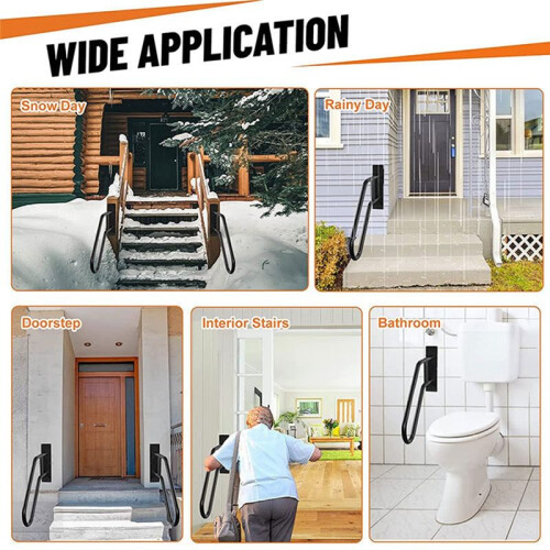 Secure Pipe Stair Handrails Staircase Iron for Wal 2