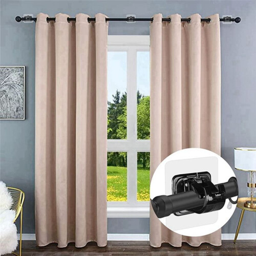 20Pcs Self Adhesive Curtain Bracket Holder Rod Hoo 1
