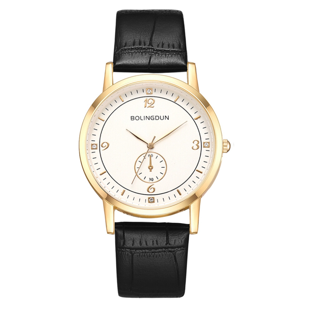 Dainty Analog Leather Dress Watch For Women, Easy Read Dial Watch With Non Toxic Hypoallergenic Leather Strap, Precise Quartz Movement Waterproof Watc 9163575783240