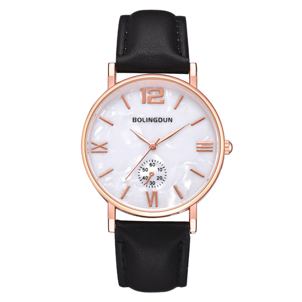 Waterproof Analog Watch For Women Men Marble Dial Luminous Face Easy To Read Unisex Design Quartz Movement Daily Comfort Gift Option 9177303187224