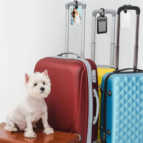 20Pack Sublimation Blanks Luggage Tags PU Leather 2