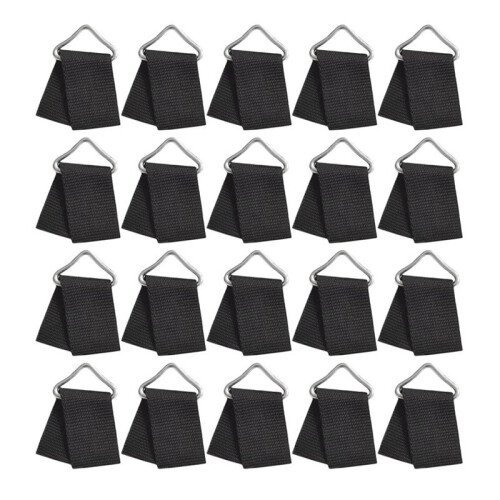 20 Sets Trampoline Spring Buckle Triangle Rings V-