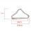 20 Sets Trampoline Spring Buckle Triangle Rings V- 4
