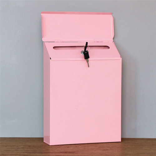Wall-Mounted Mailbox Lockable Wall Collection Box 2
