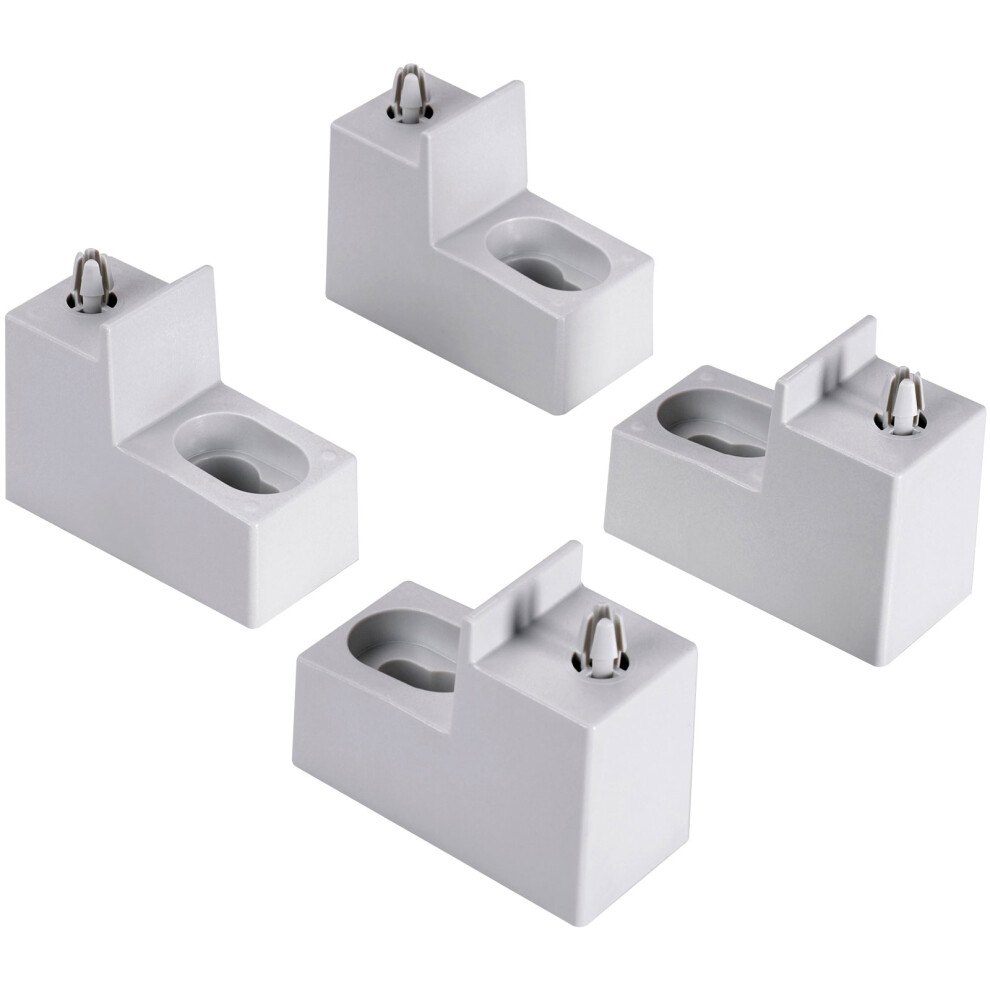 Fibox 8120835 Wmkq50m Plastic Wall Mounting Lugs Set For 5070-8060 6418074306395