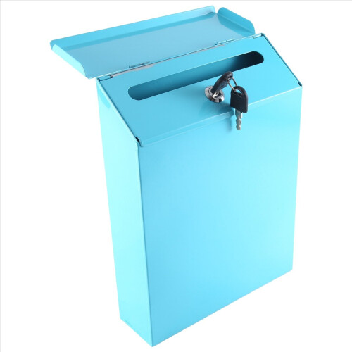 Wall-Mounted Mailbox Lockable Wall Collection Box 2