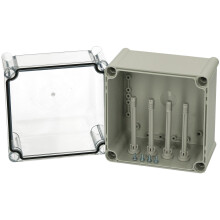 Fibox PC 1919 18 T enclosure PC T Enclosure PC Transparent cover 19x19x18cm