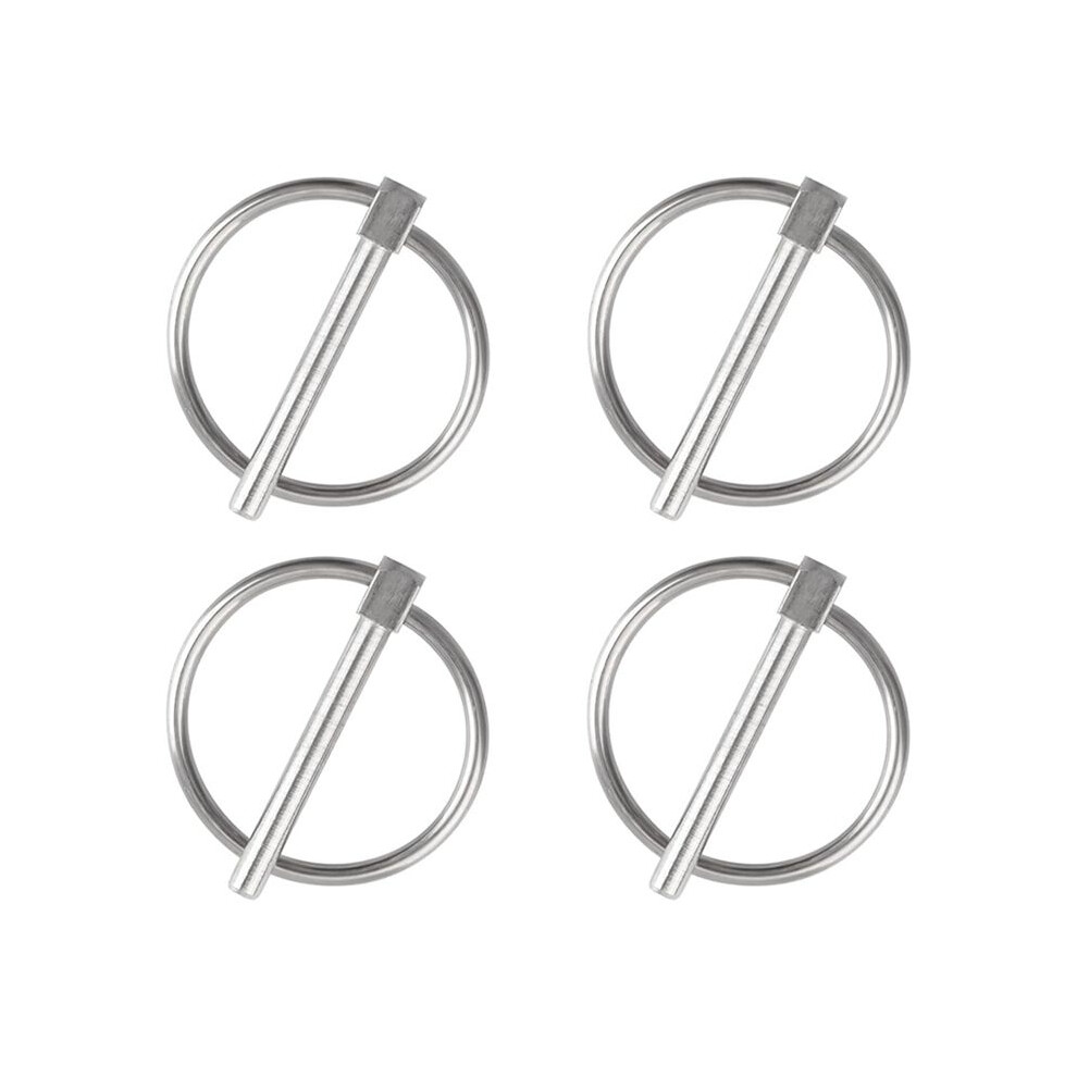 Lynch Pin, 4Pcs Dia 4.5Mm 316 Stainless Steel Roun 4852351721846