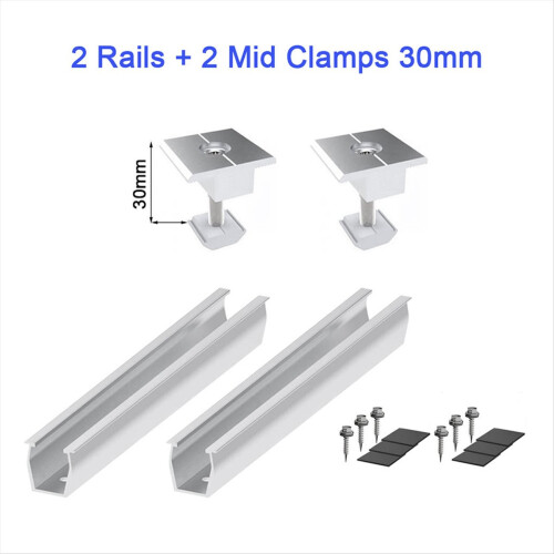 Solar Panel Mount Bracket Rails Clamp Fastening Mo 1