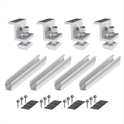 Solar Panel Mount Bracket Photovoltaic Rail Fasten
