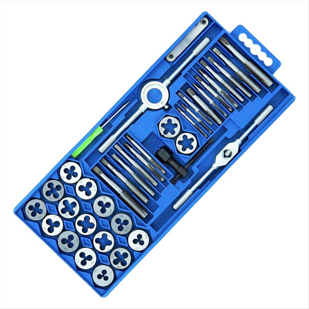 Thread Cutting Kit 40Pcs Metric Tap Die Set With P 4852351724083