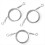 3Pcs Adjustable Wire Ropes with Hooks, Stainless S 1