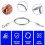 3Pcs Adjustable Wire Ropes with Hooks, Stainless S 3