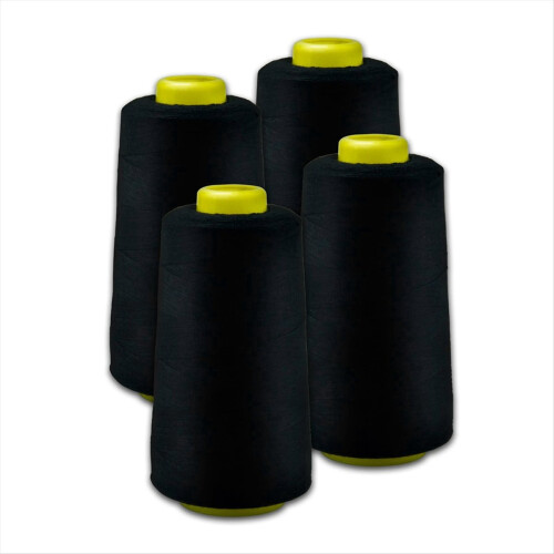 All-Purpose Black Thread for Sewing Polyester of 3