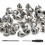 100 Pack Spikes and Studs 9.5MM for Clothing Metal 2