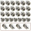 100 Pack Spikes and Studs 9.5MM for Clothing Metal 5