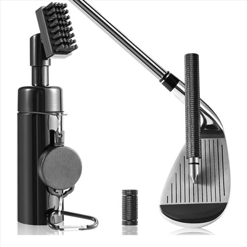 Golf Club Cleaner Set with Brush Groove Sharpener 1